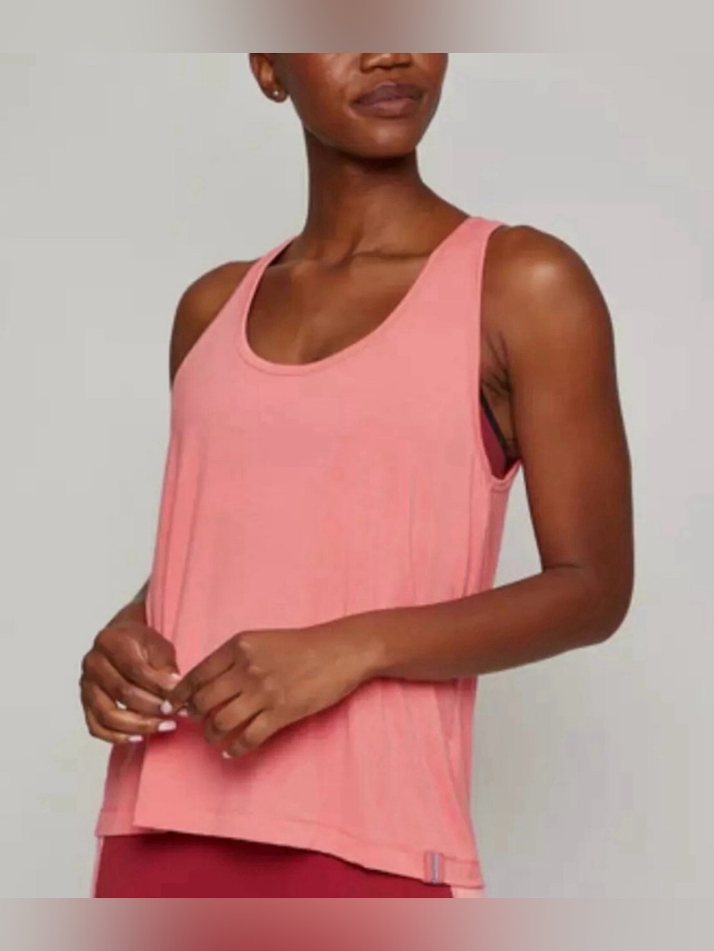 New Four Laps Surge Tank Top Coral Lightweight Loose Fit size XL